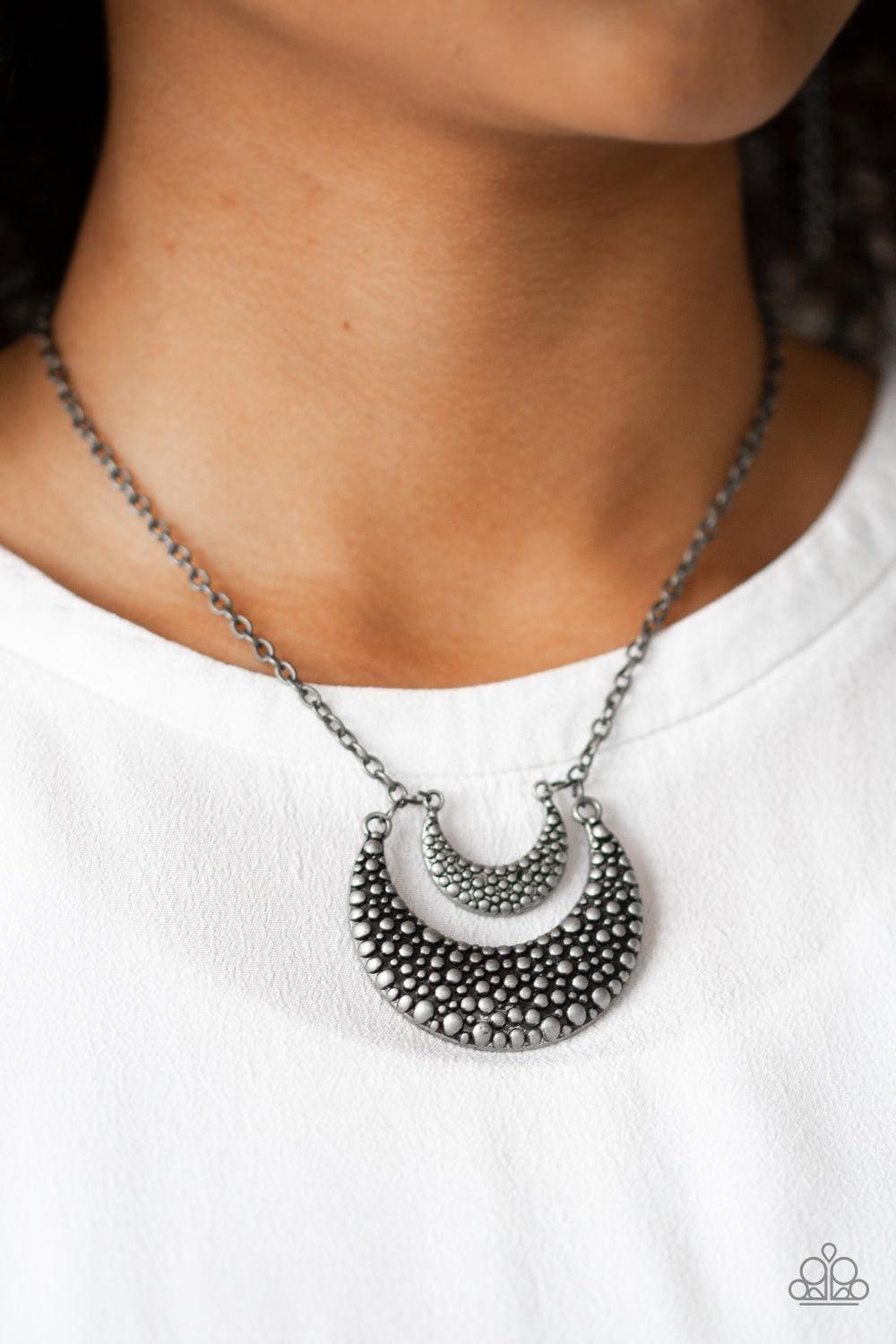 Paparazzi Accessories - Get Well Moon - Silver Necklace - Bling by JessieK