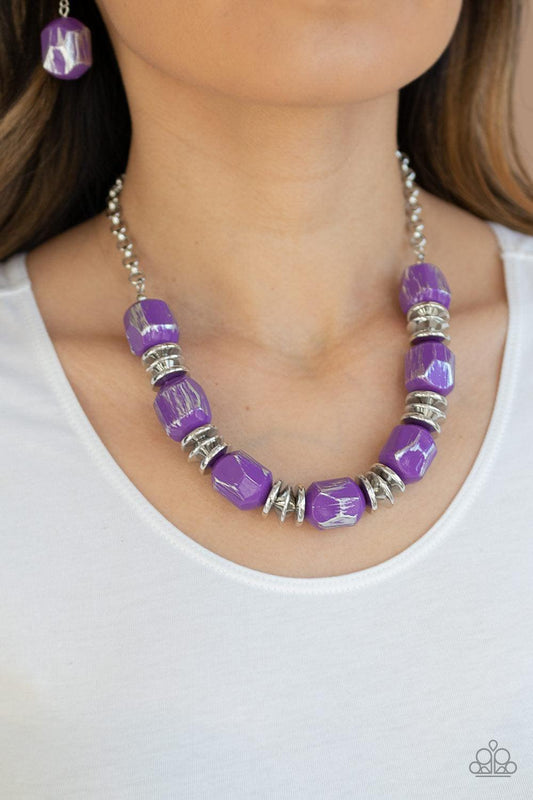 Paparazzi Accessories - Girl Grit - Purple Necklace - Bling by JessieK
