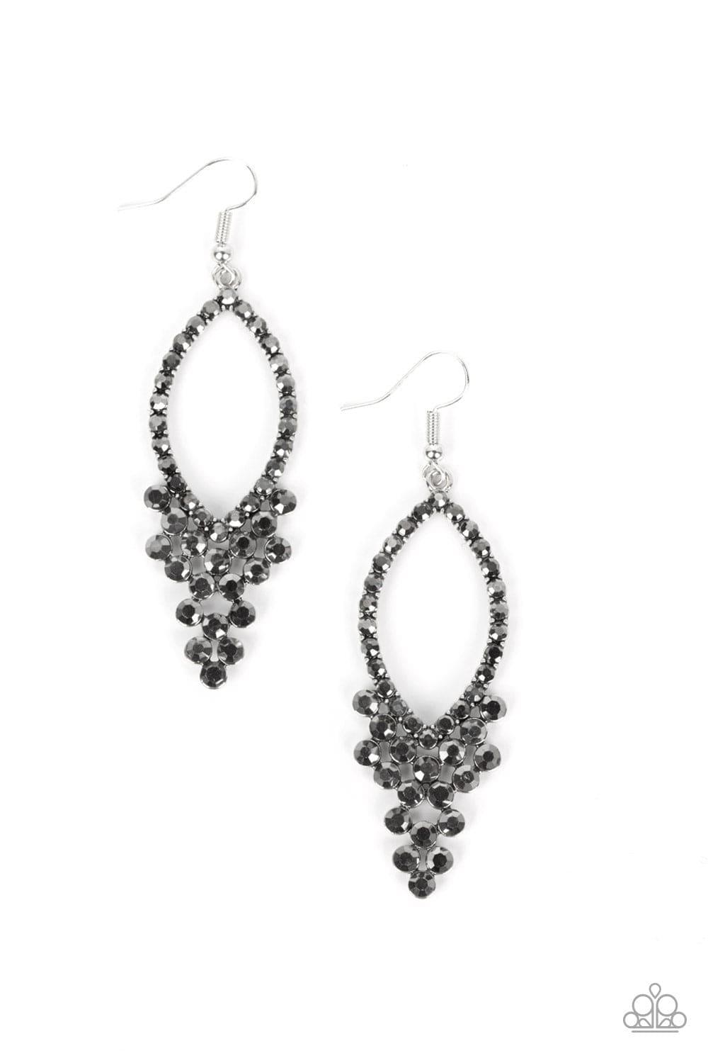 Paparazzi Accessories - Glowing Off The Deep End - Silver Earrings - Bling by JessieK