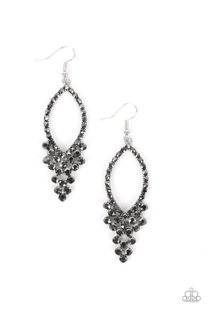 Paparazzi Accessories - Glowing Off The Deep End - Silver Earrings - Bling by JessieK