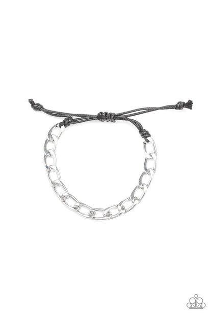 Paparazzi Accessories - Goalpost - Silver Men's Bracelet - Bling by JessieK