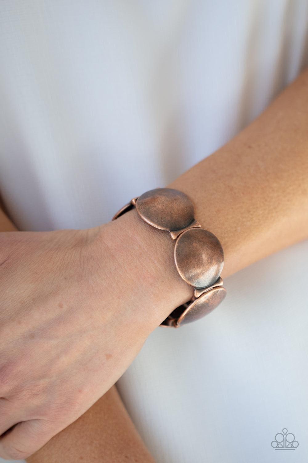 Paparazzi Accessories - Going, Going, Gong! - Copper Bracelet - Bling by JessieK