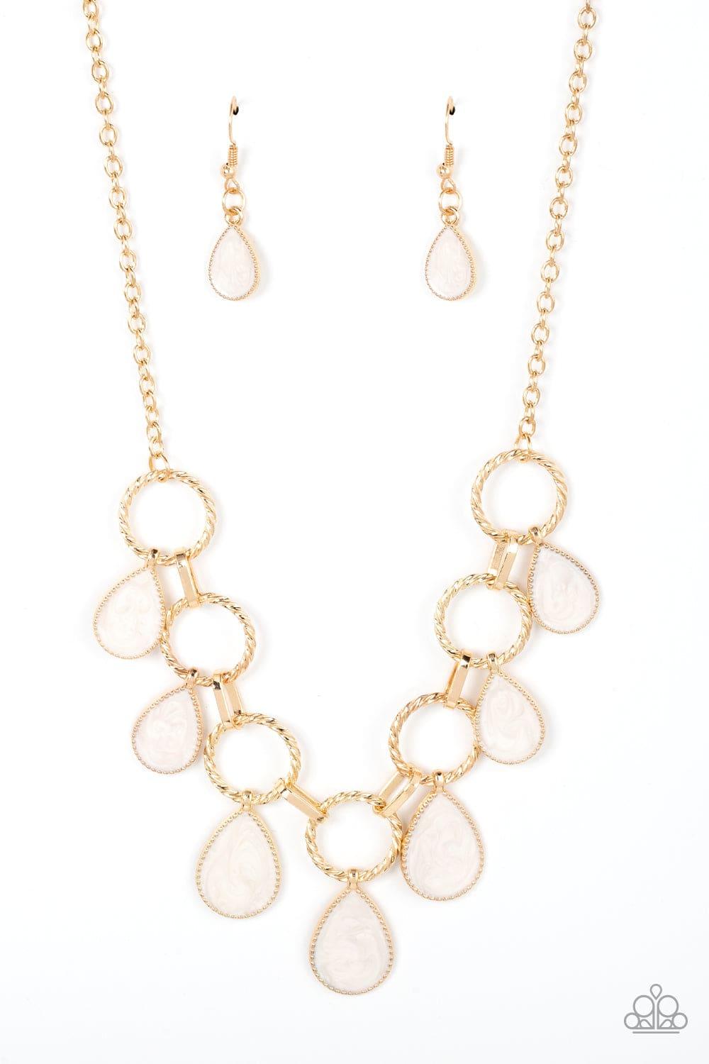 Paparazzi Accessories - Golden Glimmer - Gold Necklace - Bling by JessieK