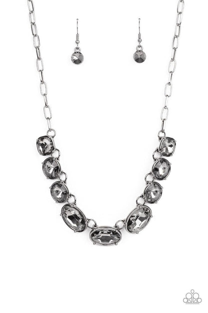 Paparazzi Accessories - Gorgeously Glacial - Black Necklace - Bling by JessieK
