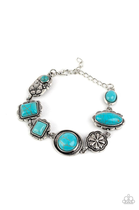 Paparazzi Accessories - Gorgeously Groundskeeper - Blue Bracelet - Bling by JessieK