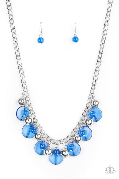 Paparazzi Accessories - Gossip Glam - Blue Necklace - Bling by JessieK