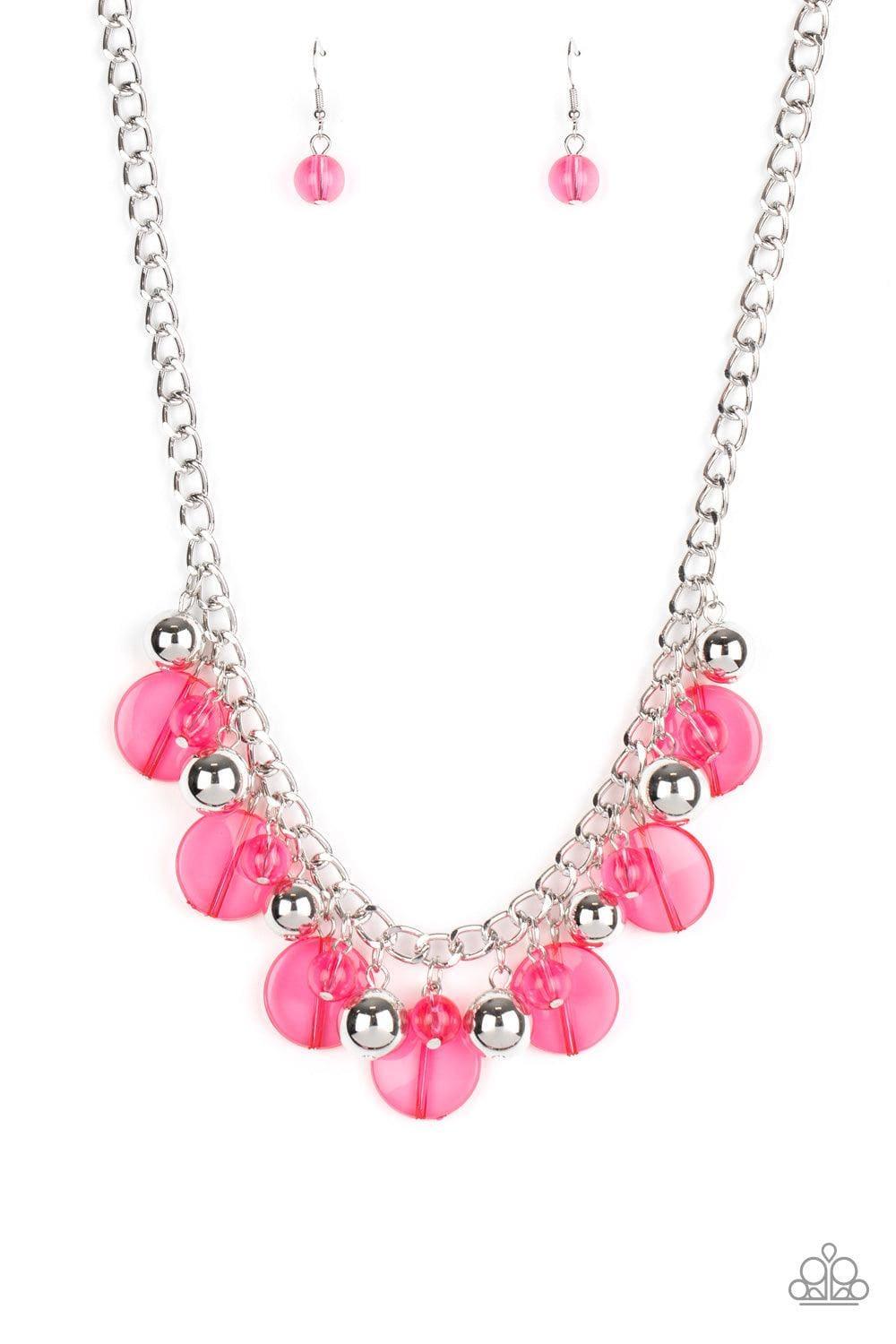 Paparazzi Accessories - Gossip Glam - Pink Necklace - Bling by JessieK