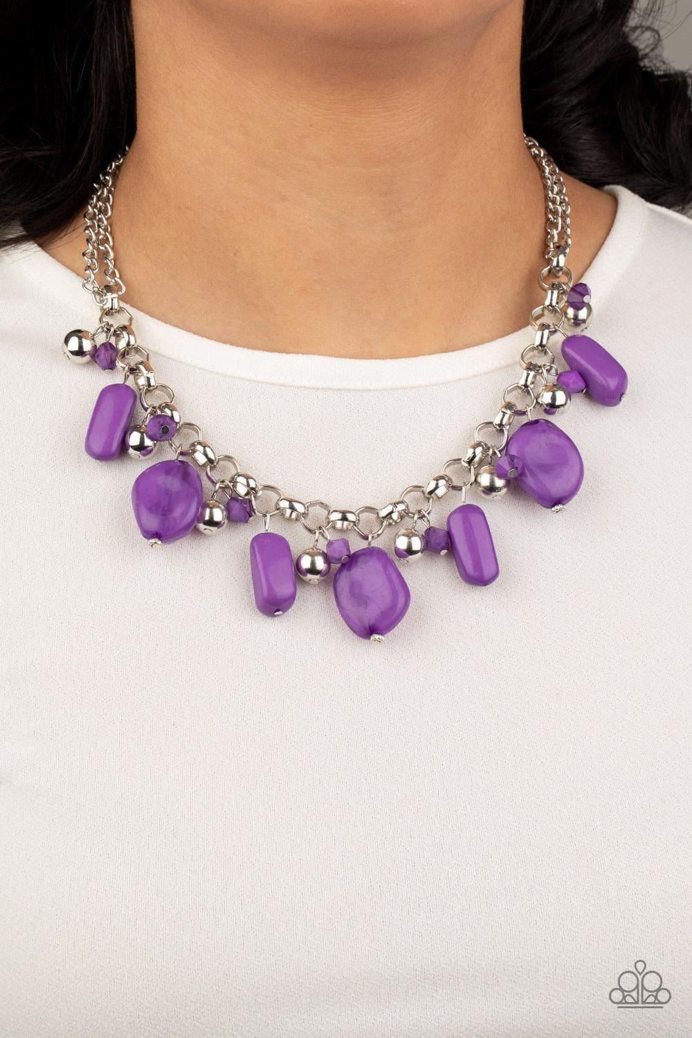 Paparazzi Accessories - Grand Canyon Grotto - Purple Neckless - Bling by JessieK