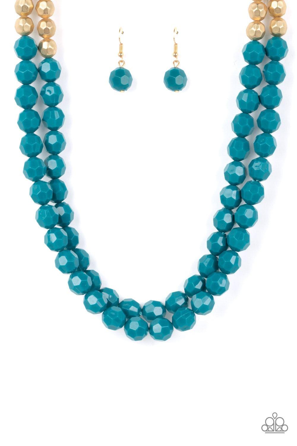 Paparazzi Accessories - Greco Getaway - Blue Necklace - Bling by JessieK