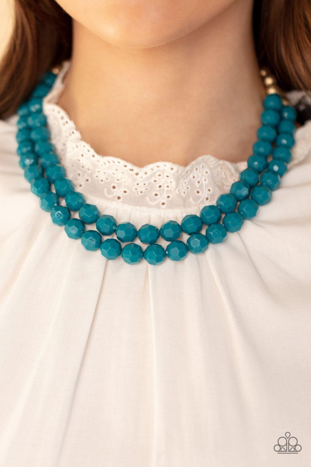 Paparazzi Accessories - Greco Getaway - Blue Necklace - Bling by JessieK