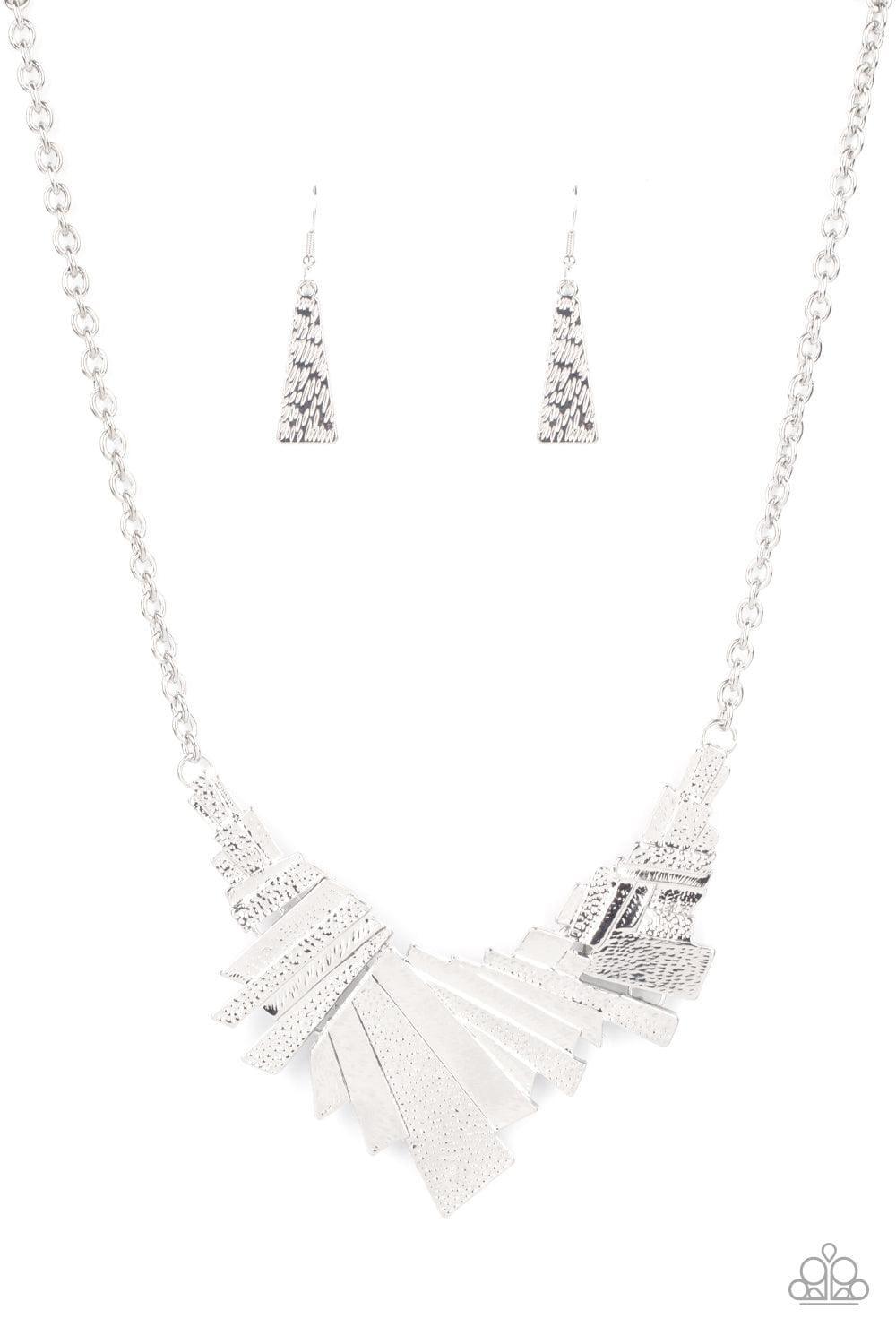 Paparazzi Accessories - Happily Ever Aftershock - Silver Necklace - Bling by JessieK