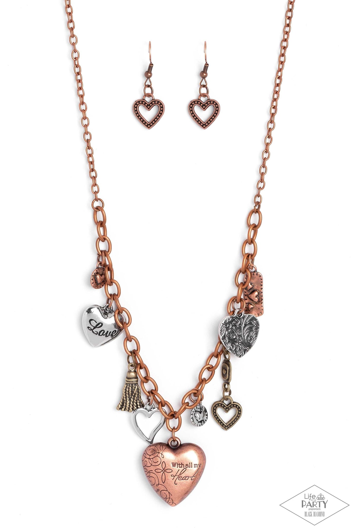 Paparazzi Accessories - Heart Of Wisdom - Multicolor Necklace - Bling by JessieK