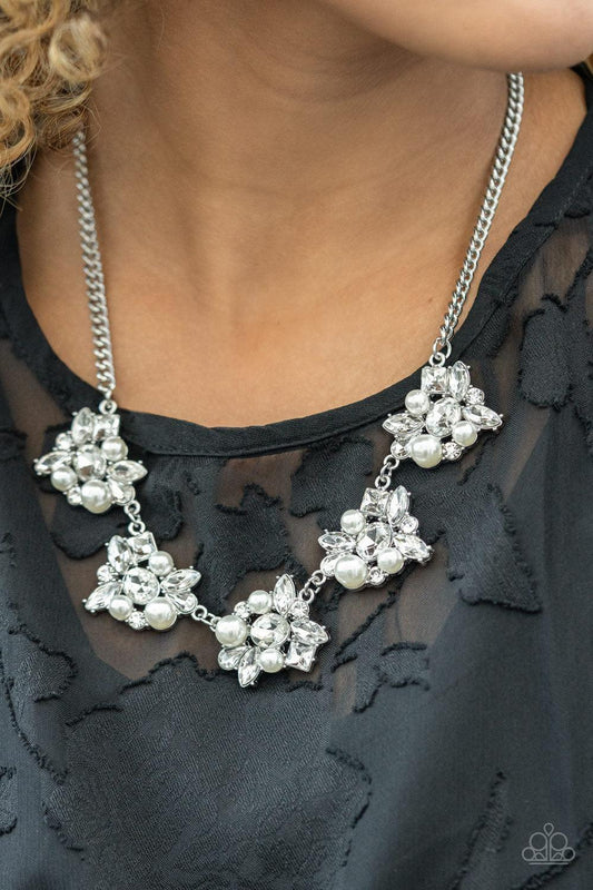 Paparazzi Accessories - Heiress Of Them All - White Necklace - Bling by JessieK
