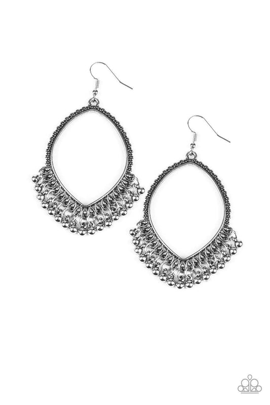 Paparazzi Accessories - Heirloom Harmony - Silver Earrings - Bling by JessieK