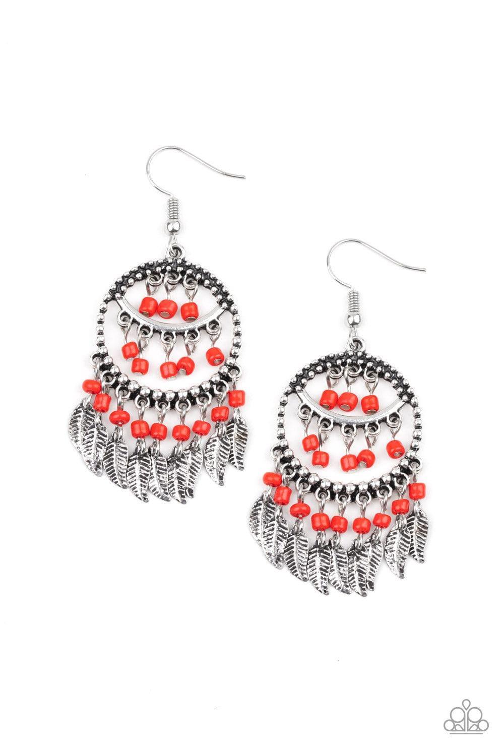 Paparazzi Accessories - Herbal Remedy - Red Earrings - Bling by JessieK