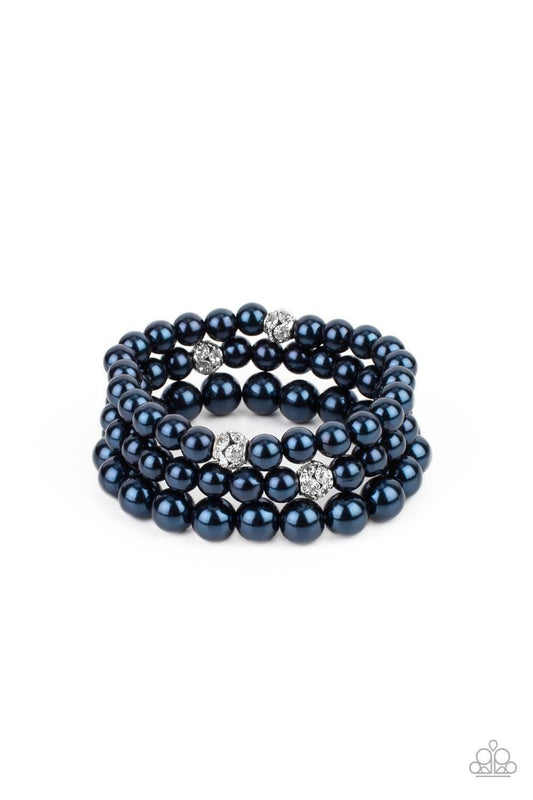 Paparazzi Accessories - Here Comes The Heiress - Blue Bracelet - Bling by JessieK