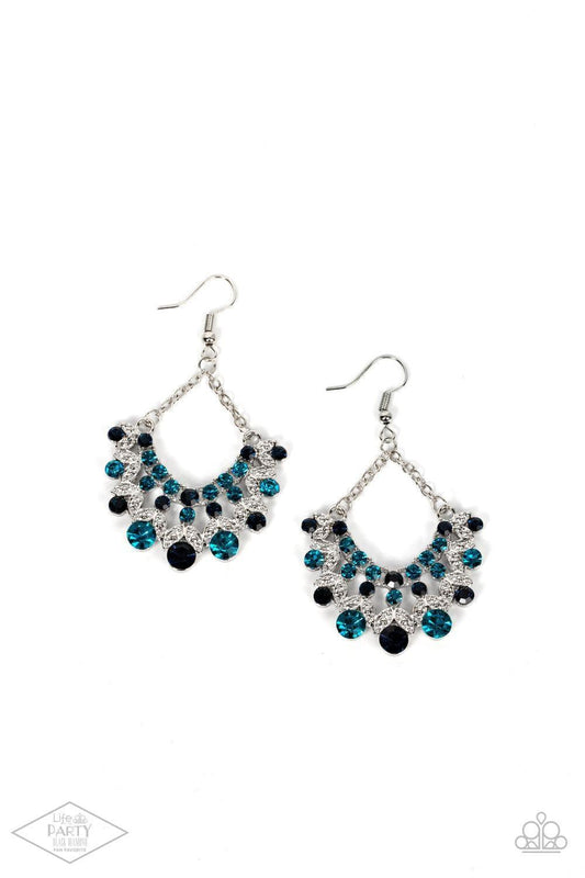 Paparazzi Accessories - Hey, Glitter Glitter - Blue Earrings - Bling by JessieK