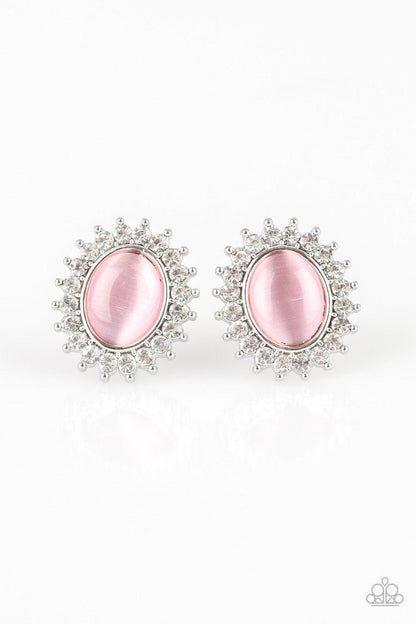 Paparazzi Accessories - Hey There, Gorgeous - Pink Earrings - Bling by JessieK
