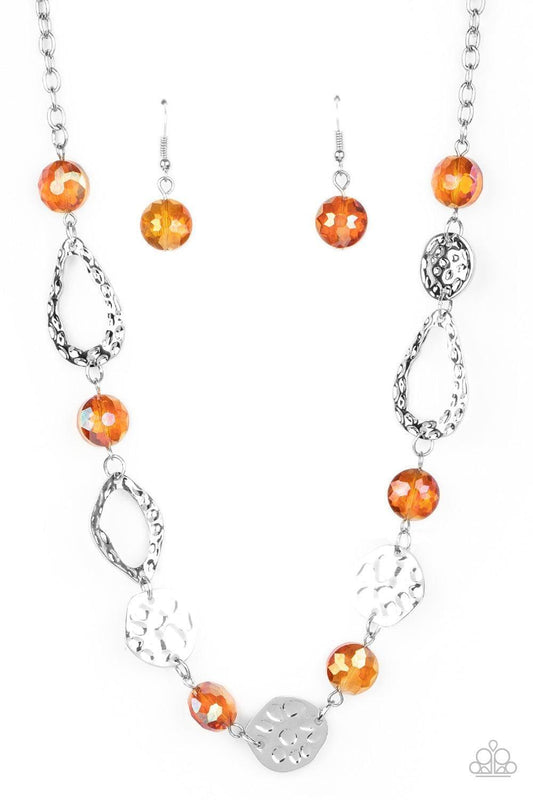 Paparazzi Accessories - High Fashion Fashionista - Orange Necklace - Bling by JessieK