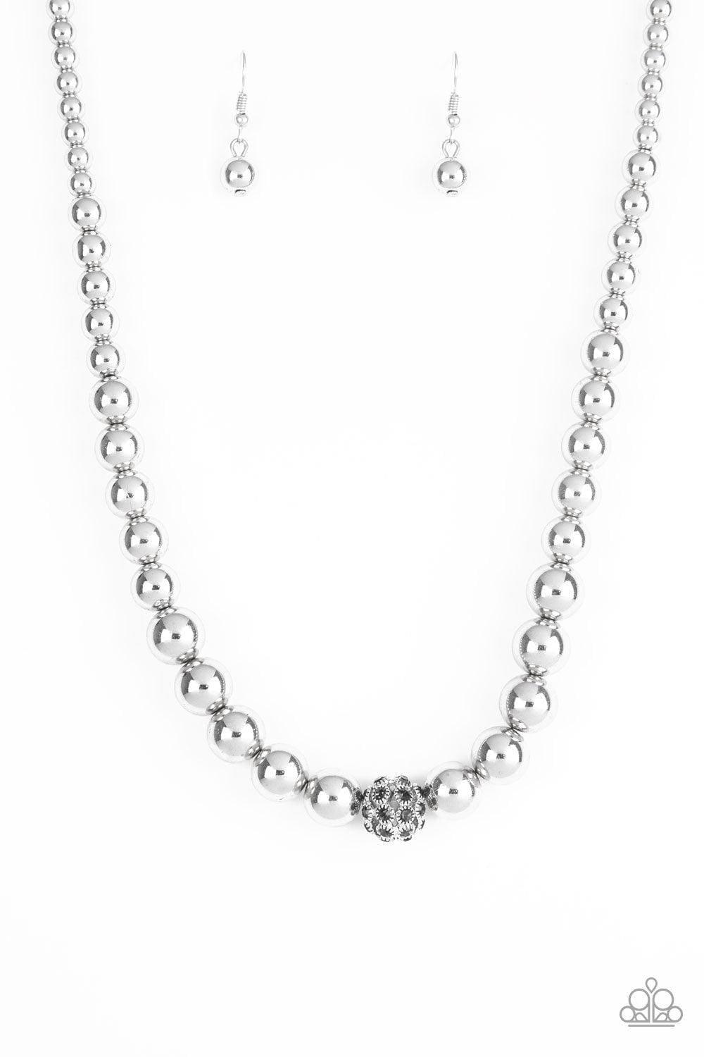 Paparazzi Accessories - High-stakes Fame - Silver Necklace - Bling by JessieK
