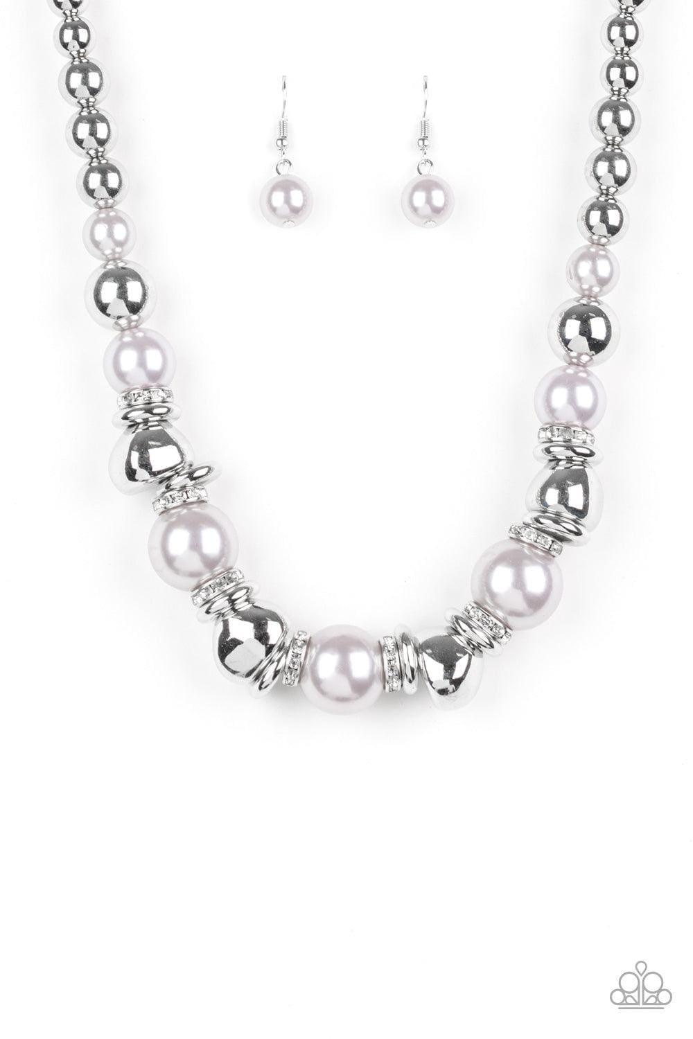 Paparazzi Accessories - Hollywood Haute Spot - Silver Necklace - Bling by JessieK