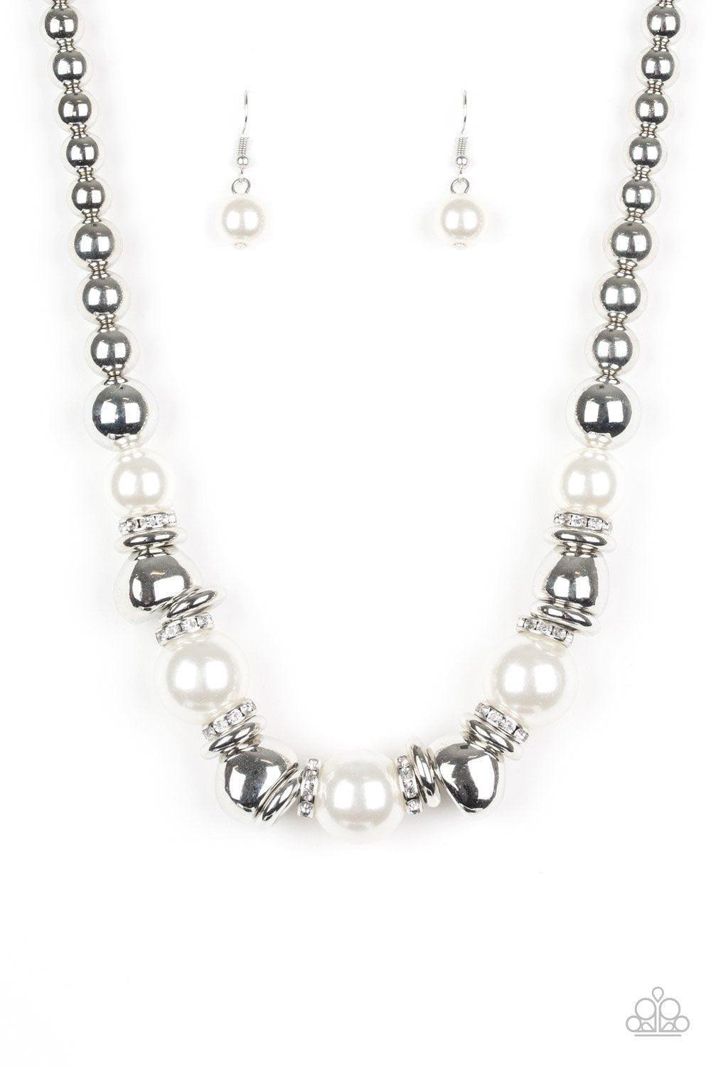 Paparazzi Accessories - Hollywood Haute Spot - White Necklace - Bling by JessieK
