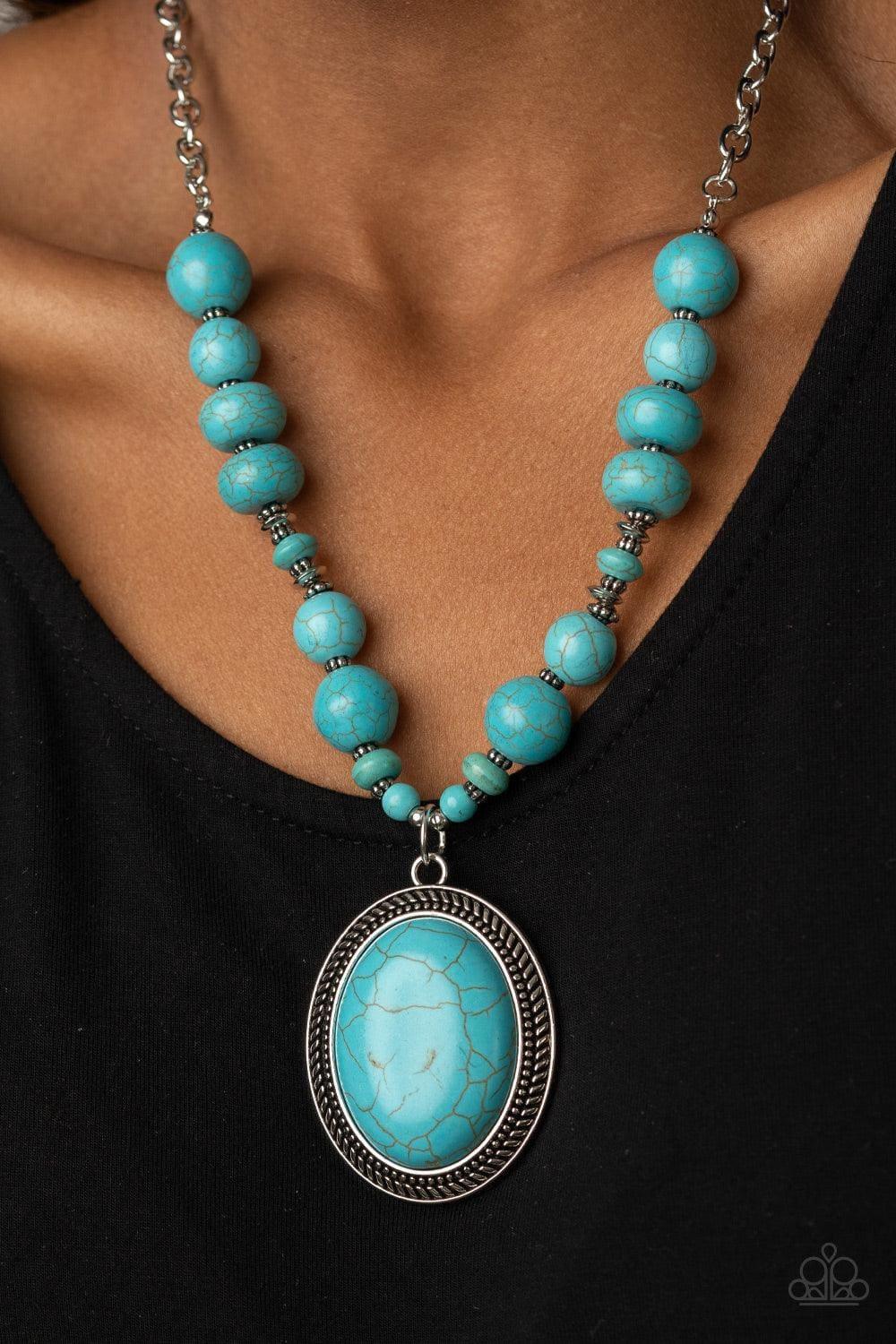 Paparazzi Jewelry Home Sweet Homestead Blue Necklace Bling By Jessiek Bling by JessieK