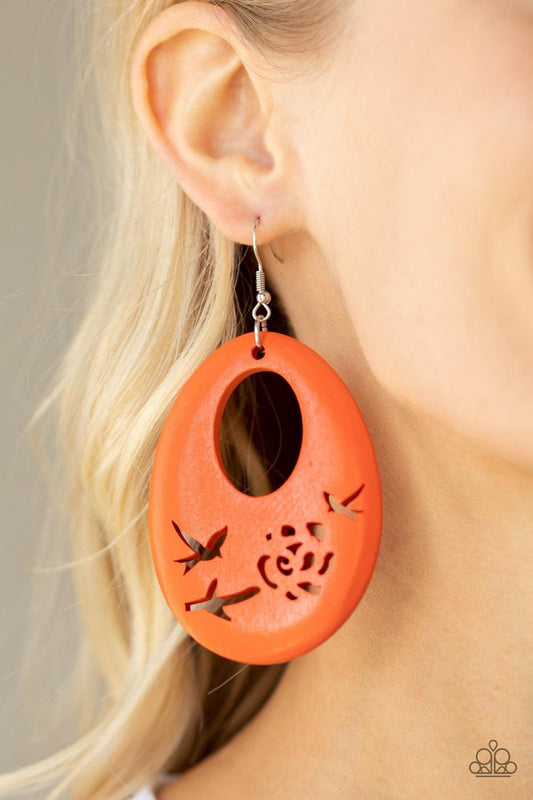 Paparazzi Accessories - Home Tweet Home - Orange Earrings - Bling by JessieK