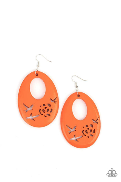 Paparazzi Accessories - Home Tweet Home - Orange Earrings - Bling by JessieK