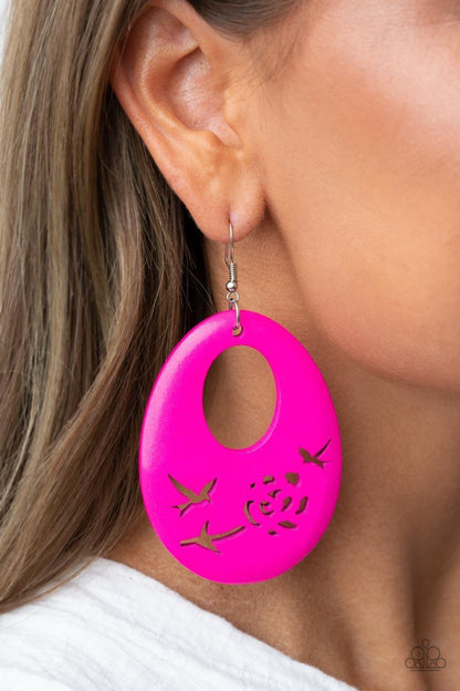 Paparazzi Accessories - Home Tweet Home - Pink Earrings - Bling by JessieK
