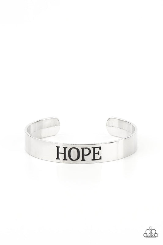 Paparazzi Accessories - Hope Makes The World Go Round - Silver Bracelet - Bling by JessieK