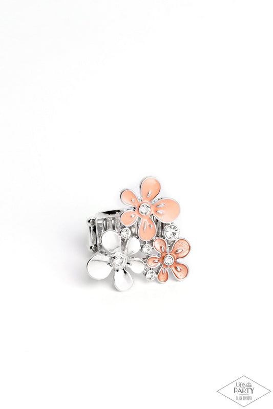 Paparazzi Accessories - How Does Your Garden Grow? - Orange (coral) Ring - Bling by JessieK
