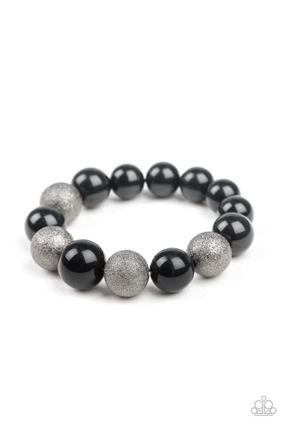 Paparazzi Accessories - Humble Hustle - Black Bracelet - Bling by JessieK