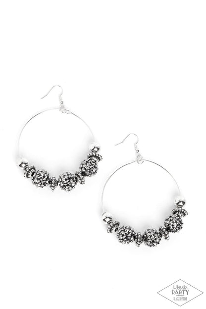 Paparazzi Accessories - I Can Take a Compliment - Silver Earrings - Bling by JessieK