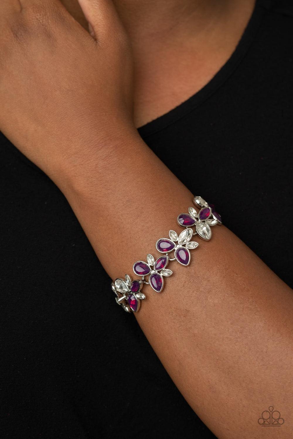 Paparazzi Accessories - Ice Garden - Purple Bracelet - Bling by JessieK