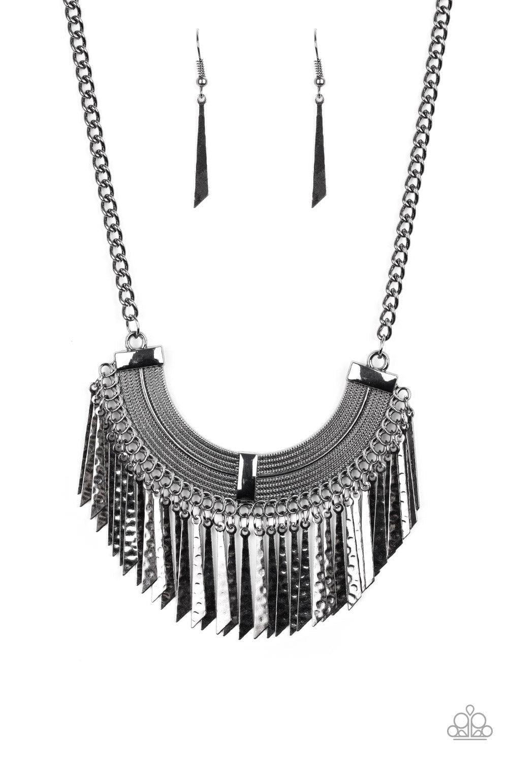 Paparazzi Accessories - Impressively Incan - Black Necklace - Bling by JessieK