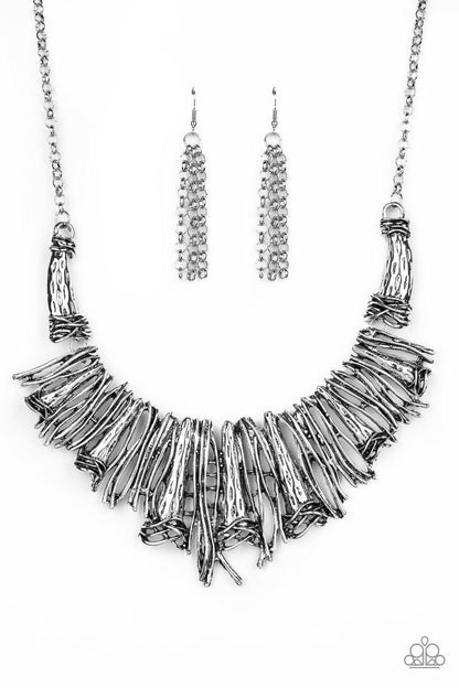 Paparazzi Accessories - In The Mane-stream - Silver Necklace - Bling by JessieK