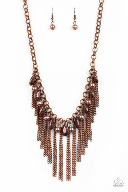 Paparazzi Accessories - Industrial Intensity - Copper Necklace - Bling by JessieK
