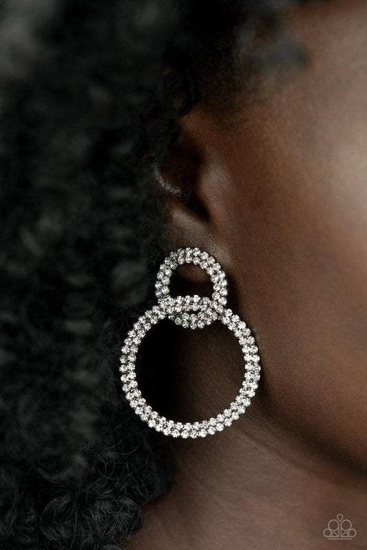 Paparazzi Accessories - Intensely Icy - Black Earrings - Bling by JessieK