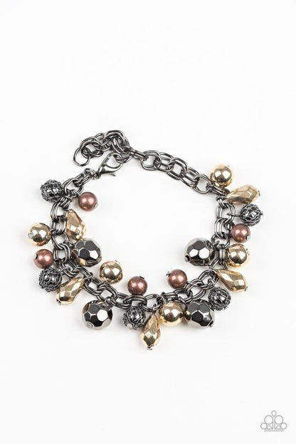 Paparazzi Accessories - Invest In This - Black Bracelet - Bling by JessieK