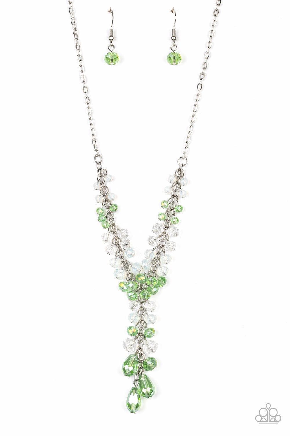 Paparazzi Accessories - Iridescent Illumination - Green Necklace - Bling by JessieK