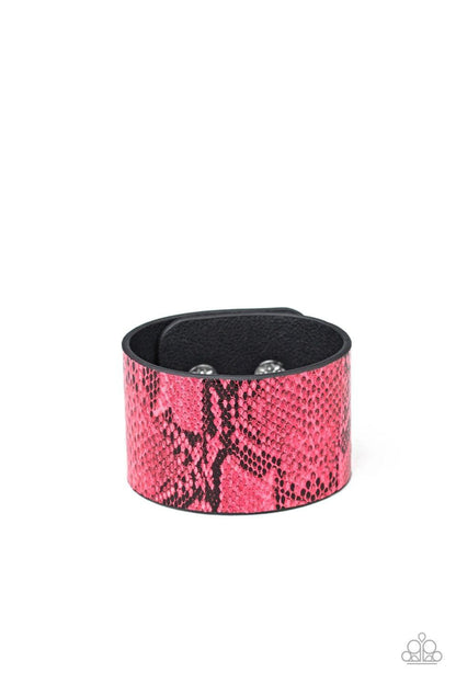 Paparazzi Accessories - Its a Jungle Out There - Pink Snap Wrap - Bling by JessieK