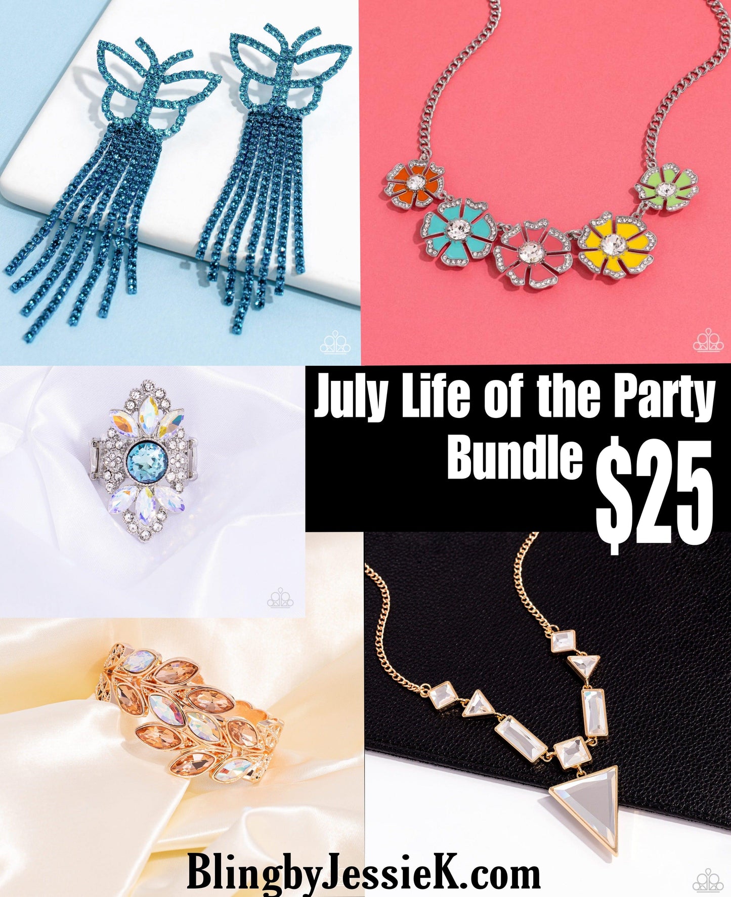 Paparazzi Accessories - JULY 2023 Life of the Party Bundle - Bling by JessieK