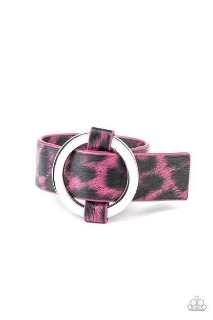 Paparazzi Accessories - Jungle Cat Couture - Pink Bracelet - Bling by JessieK