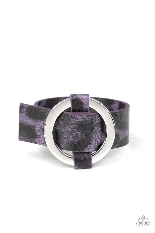 Paparazzi Accessories - Jungle Cat Couture - Purple Wrap Bracelet - Bling by JessieK