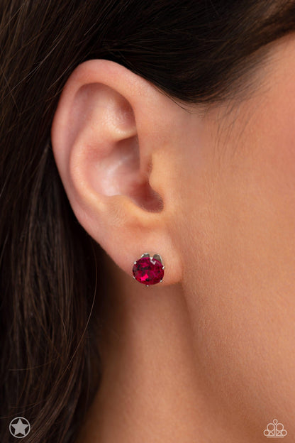 Paparazzi Accessories - Just In TIMELESS - Pink Stud Earrings - Blockbuster Exclusive - Bling by JessieK