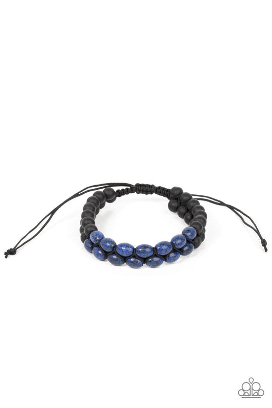 Paparazzi Accessories - Just Play Cool - Blue Urban Bracelet - Bling by JessieK