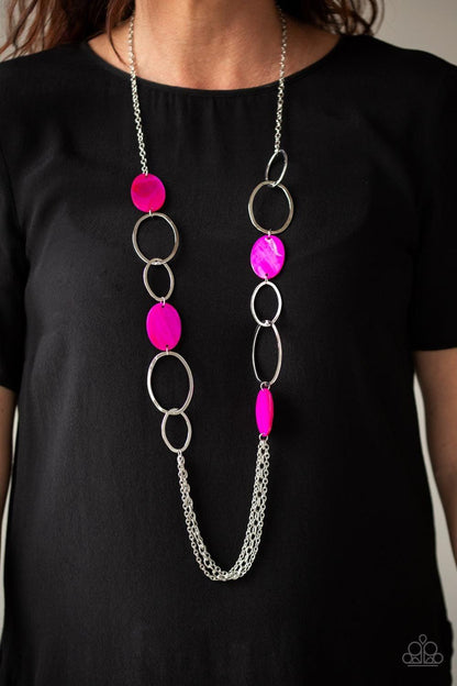 Paparazzi Accessories - Kaleidoscope Coasts - Pink Necklace - Bling by JessieK