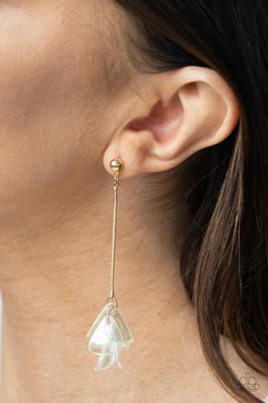 Paparazzi Accessories - Keep Them In Suspense – Gold Earrings - Bling by JessieK