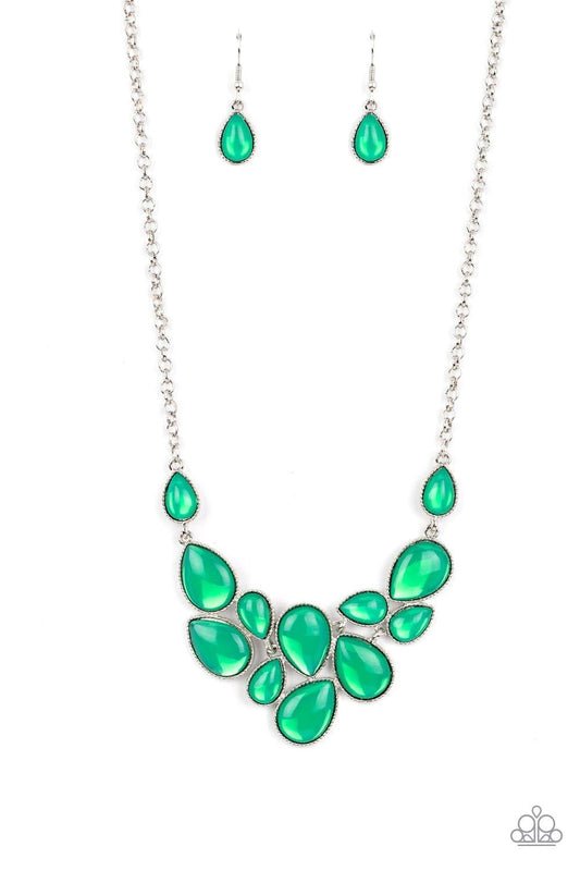 Paparazzi Accessories - Keeps Glowing And Glowing - Green Necklace - Bling by JessieK
